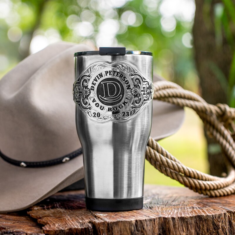 Custom Tumbler with Personalized Image or Ranch Brand